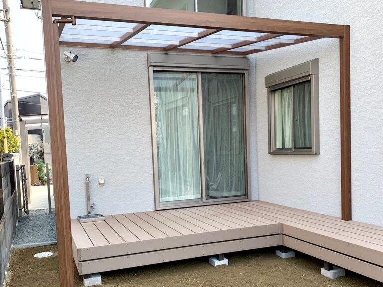 施工実例:お庭:テラス – エクステリア西垣 株式会社クラフト